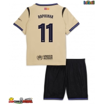 Camisa de Futebol Barcelona Raphinha Belloli #11 Equipamento Secundário Infantil 2025-26 Manga Curta (+ Calças curtas)